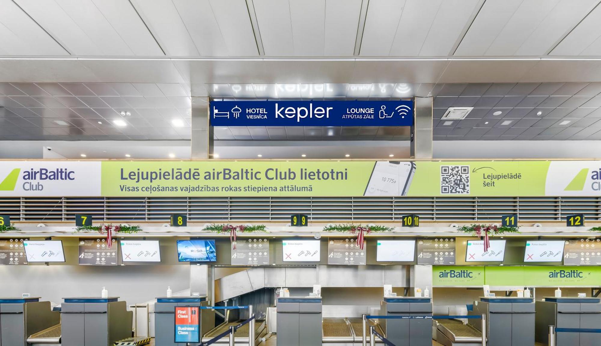 Kepler Club Riga Airport Hotel - Landside Public Area Ieki Buitenkant foto